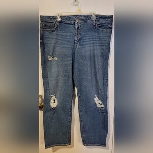 Old Navy Blue Distressed Jeans